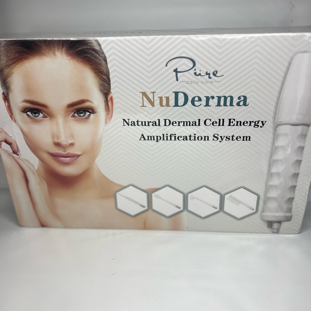 NuDerma Portable Handheld Skin Therapy Wand Machine w/Neon